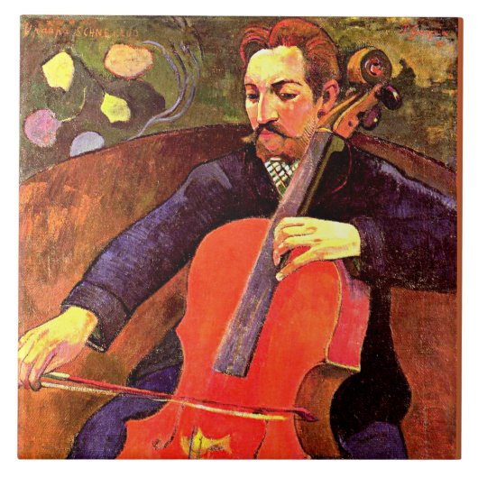 Gauguin - The Cellist タイル (正面)