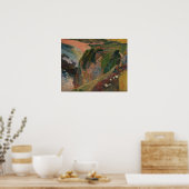 Gauguin - The Flageolet Player On The Cliff 1889 ポスター (キッチン)