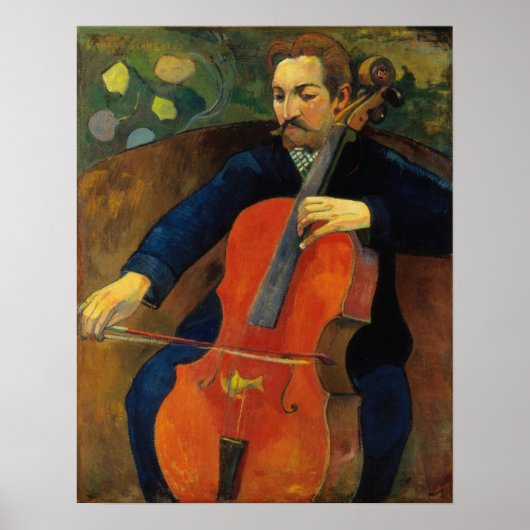 Gauguin - The Violin-Cellist Upaupa ポスター (正面)
