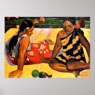 Gauguin - What is New?ポール絵画・ゴーギン ポスター