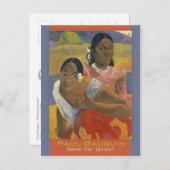 Gauguin When will you marry CC0694 Postcard ポストカード (正面/裏面)