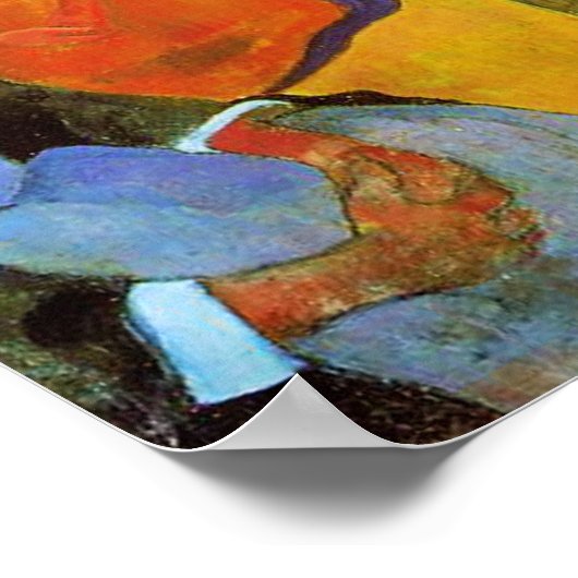 Gauguin Yellow Christ Poster ポスター (角)