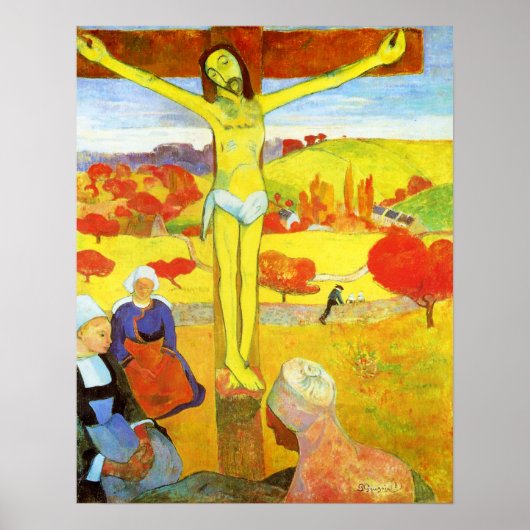 Gauguin Yellow Christ Poster ポスター (正面)