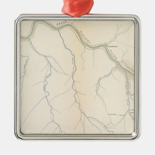 Gauley橋 メタルオーナメント (正面)