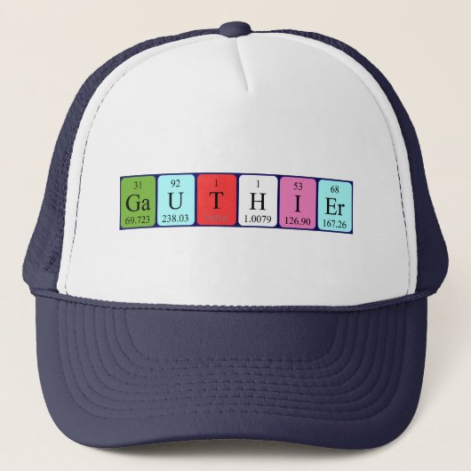 Gauther定期的なテーブル名hat キャップ (正面)
