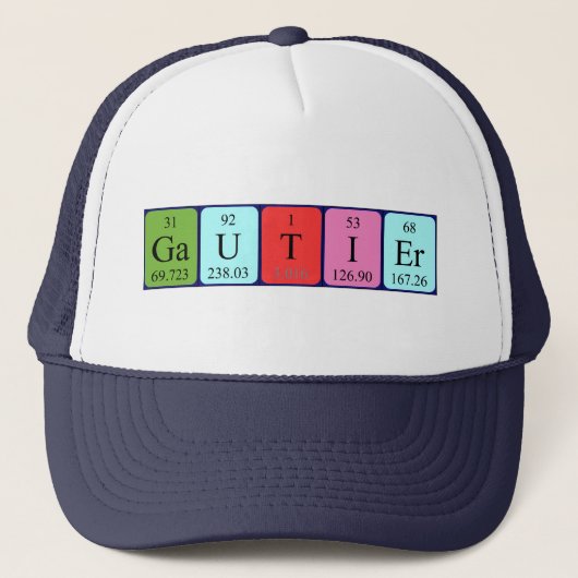 Gautierの定期的なテーブル名hat キャップ (正面)