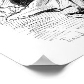 Gavarni：男の喫煙長いパイプ ポスター (角)