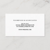 Gavelロゴ | 弁護士 | 法律 名刺 (裏面)