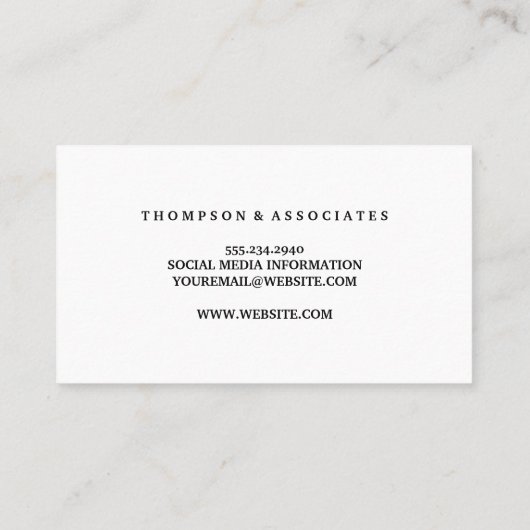 Gavelロゴ | 弁護士 | 法律 名刺 (裏面)