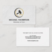 Gavelロゴ | 弁護士 | 法律 名刺 (正面/裏面)