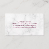 Gavelロゴ | 法及び命令 予約カード (裏面)