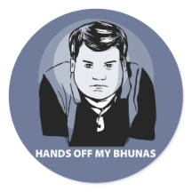 GavinとStaceyステッカー – 'Hands Off my Bhunas'