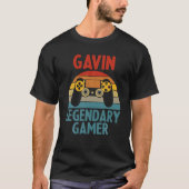GAVINギフトネームパーソナライズされたゲおもしろいームギークBir Tシャツ (正面)
