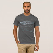 GAVINペプチド、波、カスタムテキスト、ダーク Tシャツ (正面フル)