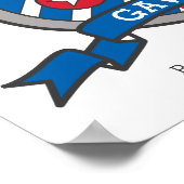 Gavin boys name meaning heraldry shield poster ポスター (角)