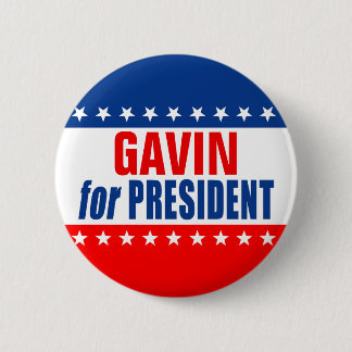 "GAVIN for PRESIDENT" Button 缶バッジ