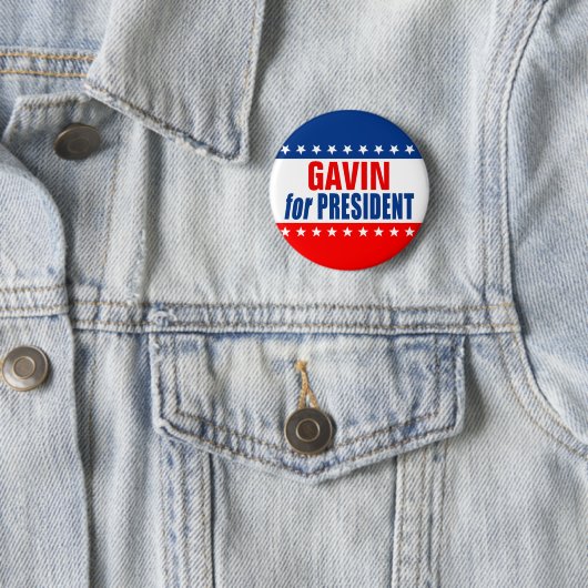"GAVIN for PRESIDENT" Button 缶バッジ (インサイチュ)