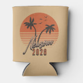 Gavin Newsom 2028社長Palm Tree Sunset 缶クーラー (正面)