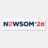 Gavin Newsom 2028 バンパーステッカー (正面)