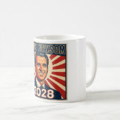 Gavin Newsom 2028 Presidential Campaign Mug コーヒーマグカップ (正面右)