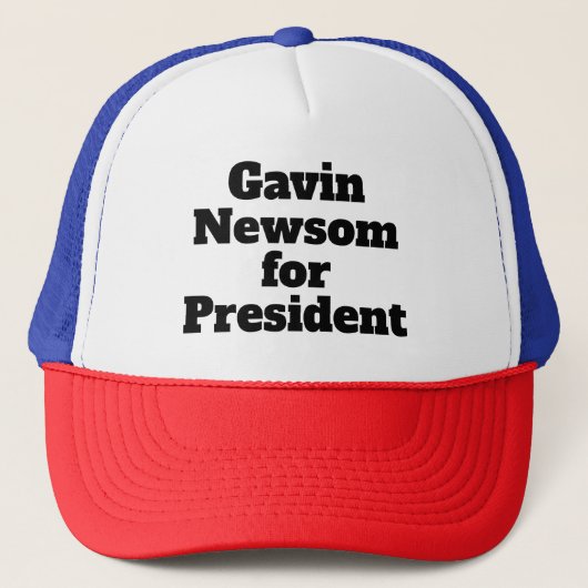 Gavin Newsom for President キャップ (正面)
