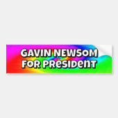 Gavin Newsom for President バンパーステッカー (正面)