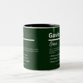 Gavin Personalized Name ツートーンマグカップ (中央)