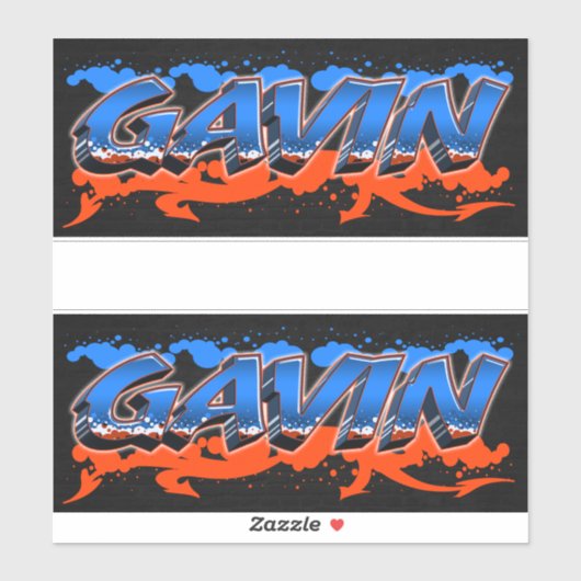 Gavin Vorname Name Graffiti Aufkleber Sticker シール (シート)