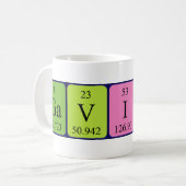 Gavino定期テーブル名mug コーヒーマグカップ (正面左)