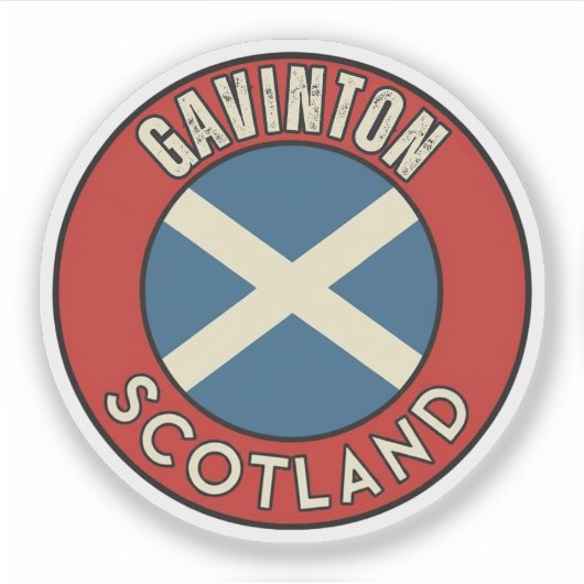 Gavinton, Scotland シール (正面)