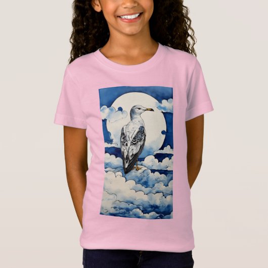 Gaviota en Azul y Tinta Tシャツ (正面)