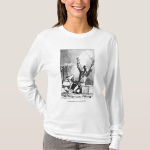 Gavrocheに再度上がる落ちたがただありました Tシャツ