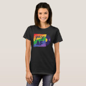 Gay AF   Gay LGBT Quote Tシャツ (正面フル)