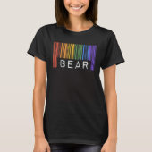 Gay Bear Barcode Cute And Chubby Gay Pride Flag Tシャツ (正面)