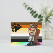 Gay bear flag Postal card ポストカード (スタンド正面)