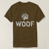 Gay Bear Pride distressed Bear Paw WOOF Premium  Tシャツ (デザイン正面)