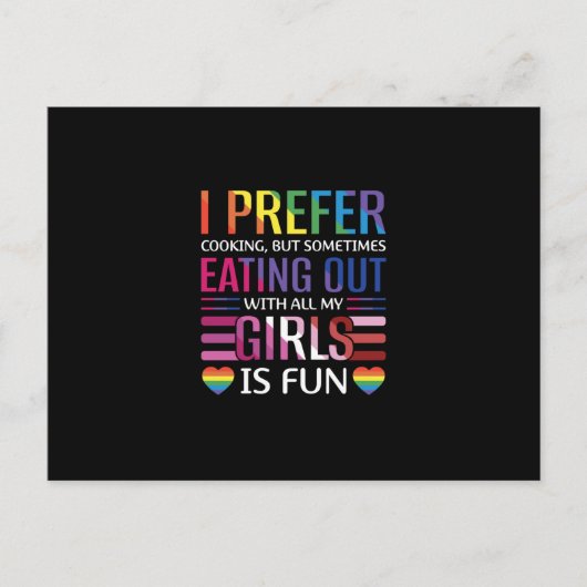 Gay Bisexual Pride Flag LGBTQ 案内ポストカード (正面)