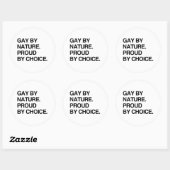 GAY BY NATURE. PROUD BY CHOICE.png ラウンドシール (シート)