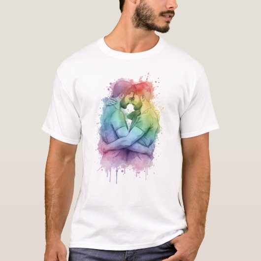 GAY COUPLE T-Shirt | Gay Pride for Men | LGBTQ Tシャツ (正面)