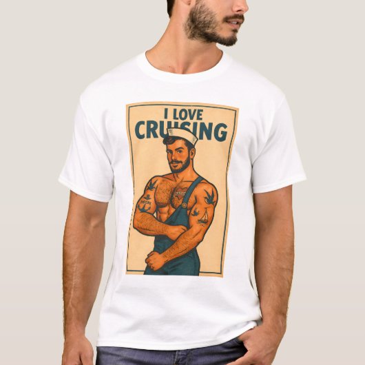 Gay Cruising T-Shirt | Gay Pride for Men | LGBTQ Tシャツ (正面)