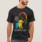 Gay Elephant Dream Without Fear Rainbow Pride Lgbt Tシャツ (正面)