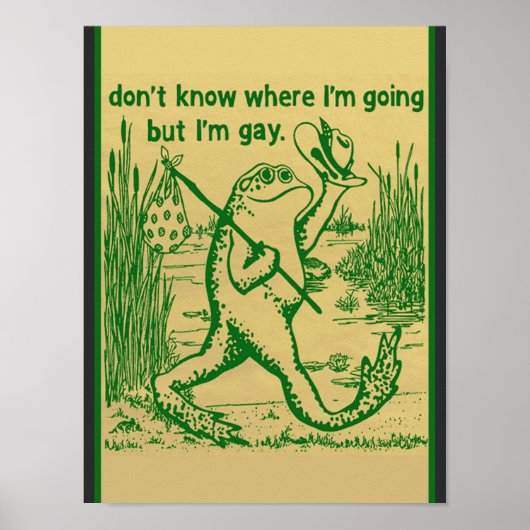 gay frog ポスター (正面)