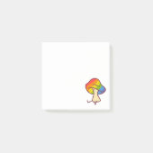 Gay Fungi Rainbow Mushroom Sticky Notes ポストイット (正面)