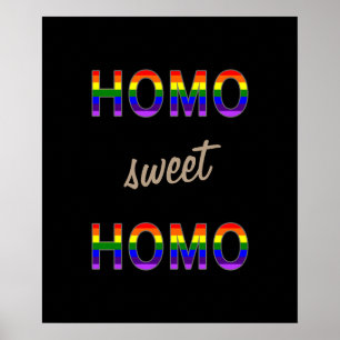 Gay Funny Homo Sweet Homo ポスター