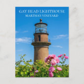 Gay Head Lighthouse マルサズ・ヴィニヤード MA ポストカード (正面)