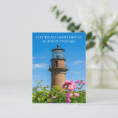 Gay Head Lighthouse マルサズ・ヴィニヤード MA ポストカード (スタンド正面)