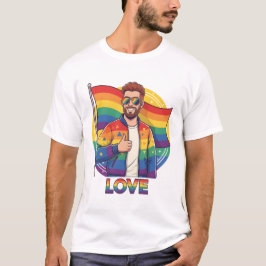 Gay LOVE T-Shirt | Gay Pride Shirt for Men | LGBTQ Tシャツ