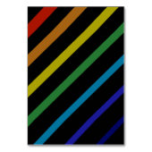 Gay Men Wedding Elegant Rainbow テーブルナンバー (裏面)