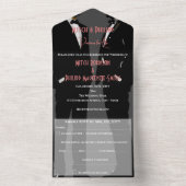 Gay Men Wedding Mr & Mr Tuxedo オールインワン招待状 (内側)