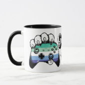 Gay MLM Pride Game On Tiger Paw Controller Mug 26 マグカップ (左)